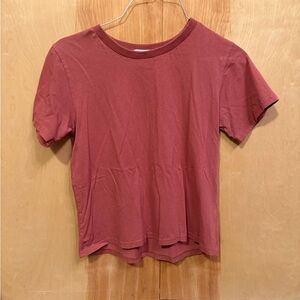 The Hanger Dusty Rose Short Sleeve Top